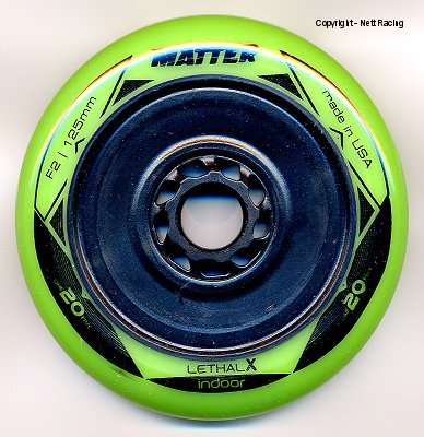 Matter Lethal X 125mm Green Indoor Wheels