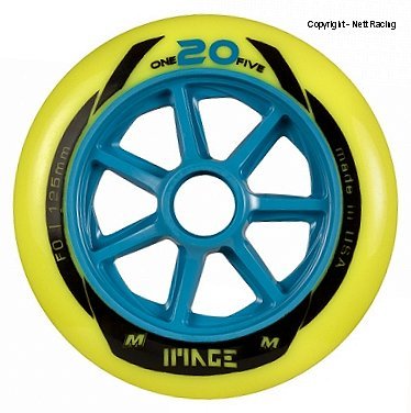 Matter Image 125mm Yellow Outdoor Wheels