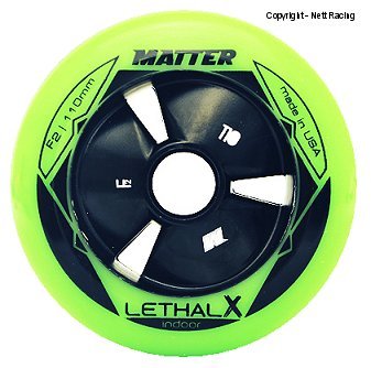 Lethal X F2 Green Indoor Wheels