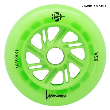 Luminous Green Apple Glo Led Inline Wheels