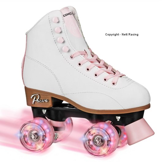 Pacer Comet Light Up Skate White